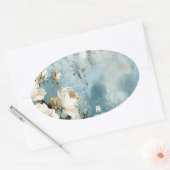 donkergotiek ovale sticker (Envelop)