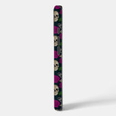 Donkergotisch Grungy Roos Vines Raven Skull roze Case-Mate iPhone Case (Achterkant / Links)
