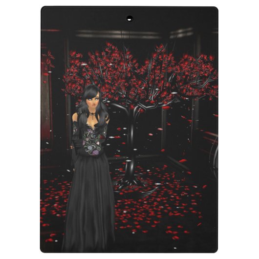 Donkergotisch klembord (Achterkant)