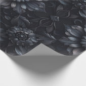 Donkergotisch zwart bloemeninpakpapier cadeaupapier