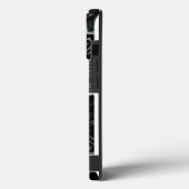 Donkergotisch zwart & grijs filigraan medaillon Case-Mate iPhone case (Achterkant / Links)