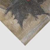 Donkergotische Grunge Girl Decoupage Tissuepapier (Detail)