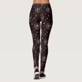 Donkergotische kerstengel leggings (Achterkant)