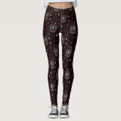 Donkergotische kerstengel leggings (Voorkant)