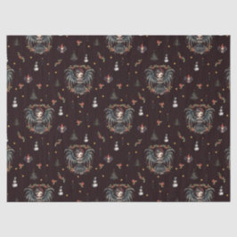 Donkergotische kerstengel tissuepapier