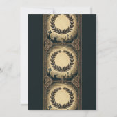 Donkergotische Victoriaans krans Halloween Kaart (Achterkant)