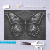 Donkergotische vlinderdecoupage tissuepapier (Craft)