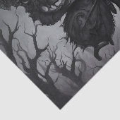 Donkergotische vlinderdecoupage tissuepapier (Detail)