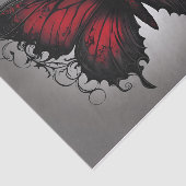 Donkergotische vlinderdecoupage tissuepapier (Detail)