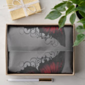 Donkergotische vlinderdecoupage tissuepapier (Geschenk)