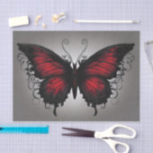 Donkergotische vlinderdecoupage tissuepapier (Craft)