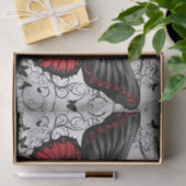 Donkergotische vlinderdecoupage tissuepapier (Geschenk)