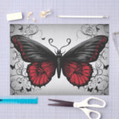 Donkergotische vlinderdecoupage tissuepapier (Craft)