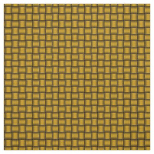 Donkergoud/bruin weef, geweven mandendruk stof (Swatch)