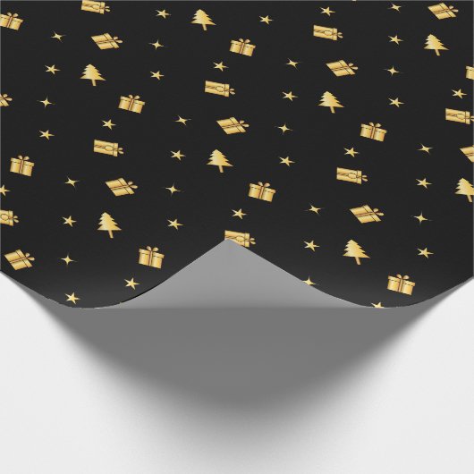Donkergoud Cadeaupapier (Hoek)