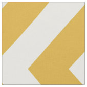 Donkergoud- en witte Chevron Stripe Fabric Stof (Close Up)