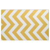 Donkergoud- en witte Chevron Stripe Fabric Stof (Fat Quarter)