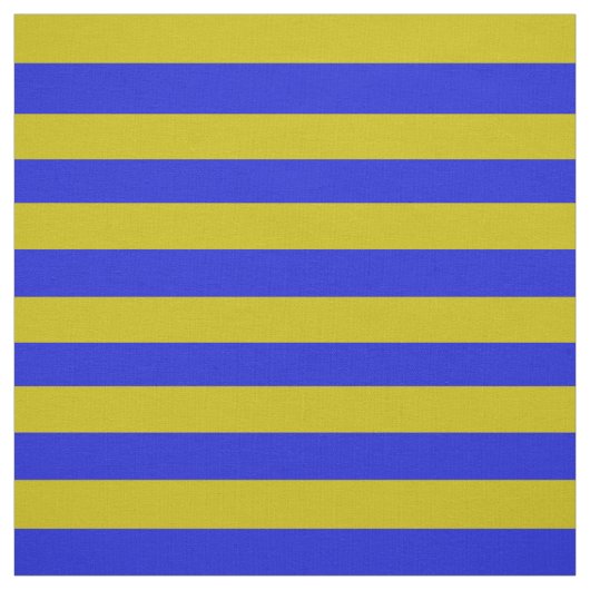 Donkergoud, royal blue stipe, strepen stof (Swatch)