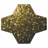 Donkergouden faux glitter sprankelt bling voetbal (Enkel)