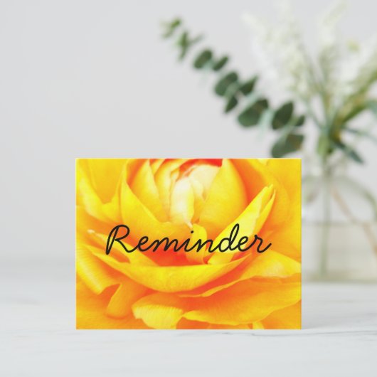 Donkergouden herinnering briefkaart (Staand voorkant)