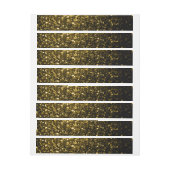 Donkergoudgele nevel adreslabel wikkel (Vel)