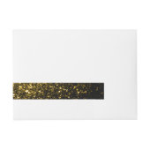 Donkergoudgele nevel adreslabel wikkel (Voorkant)