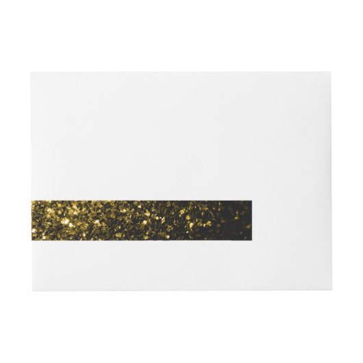 Donkergoudgele nevel adreslabel wikkel (Voorkant)