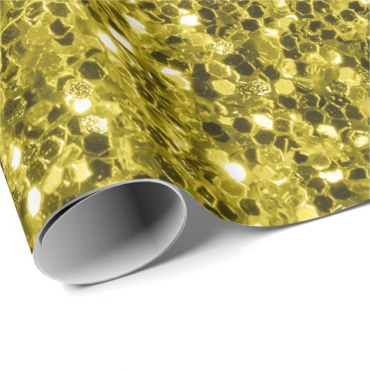 Donkergoudgele nevel cadeaupapier (Rol Hoek)