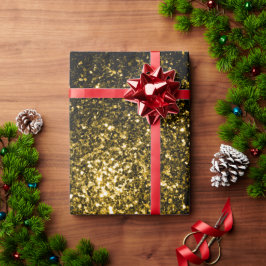 Donkergoudgele nevel cadeaupapier