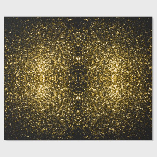 Donkergoudgele nevel cadeaupapier (Vlak)