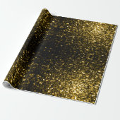 Donkergoudgele nevel cadeaupapier (Uitgerold)
