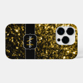 Donkergoudgele nevel iPhone hoesje (Achterkant horizontaal)