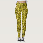 Donkergoudgele nevel leggings (Voorkant)