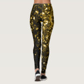 Donkergoudgele nevel leggings (Achterkant)