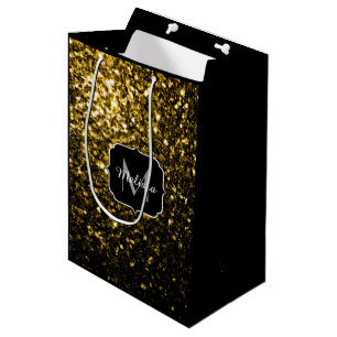 Donkergoudgele nevel medium cadeauzakje