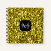 Donkergoudgele nevel notitieboek (Voorkant)