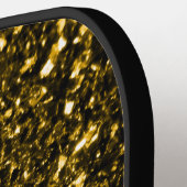 Donkergoudgele nevel pickleball paddle (Links Detail)