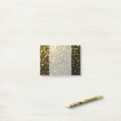 Donkergoudgele nevel post-it® notes (Op bureau)
