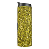 Donkergoudgele nevel thermosbeker (Geroteerd rechts)