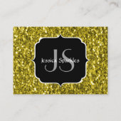 Donkergoudgele nevel visitekaartje (Achterkant)