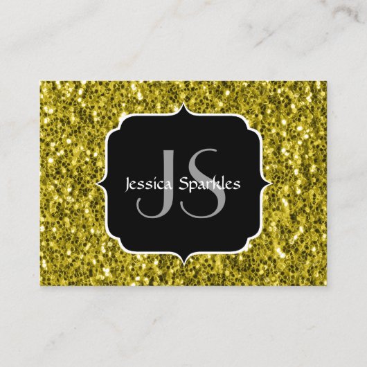 Donkergoudgele nevel visitekaartje (Achterkant)