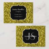 Donkergoudgele nevel visitekaartje (Voorkant / Achterkant)