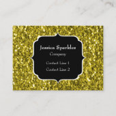 Donkergoudgele nevel visitekaartje (Voorkant)