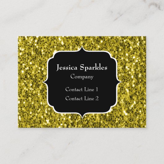 Donkergoudgele nevel visitekaartje (Voorkant)
