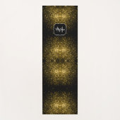 Donkergoudgele nevel yogamat (Voorkant)