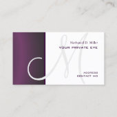 Donkergradiënt Paars/DIY Visitekaartje (Achterkant)
