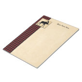 Donkergrens voor zwarte makreel notitieblok (Schuin)