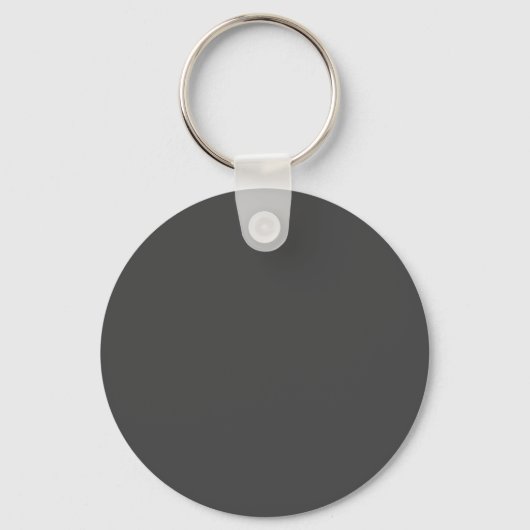 Donkergrijs #434343, Friar Grey Sleutelhanger (Voorkant)