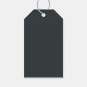 Donkergrijs Azure Cadeaulabel (Voorkant)