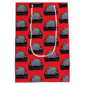 Donkergrijs Elektrisch voertuig SUV Auto Rood Medium Cadeauzakje (Achterkant)